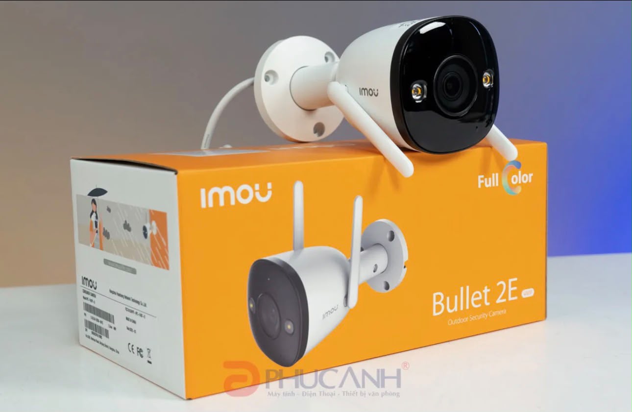 IMOU Bullet 2E 2K Full-Color Outdoor Wi-Fi Security Camera