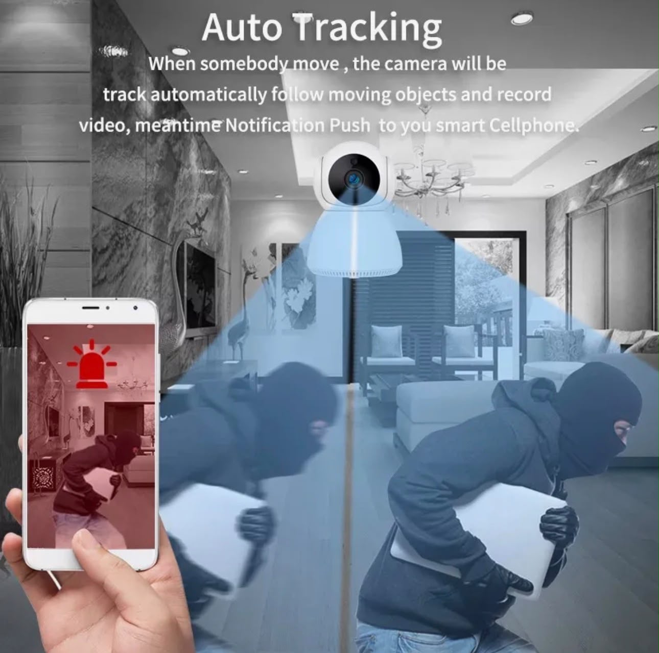 V380 Pro WiFi IP 1MP Snowman Camera Surveillance Home Security 720P Wireless Ptz Auto Tracking IR Night Vision Baby Monitor