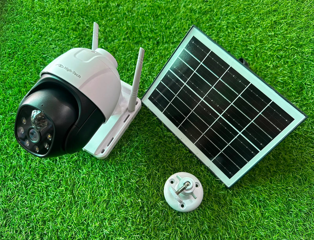 Solar Powered WiFi PTZ Security Camera – Outdoor Wireless CCTV with Night Vision & Motion Detection