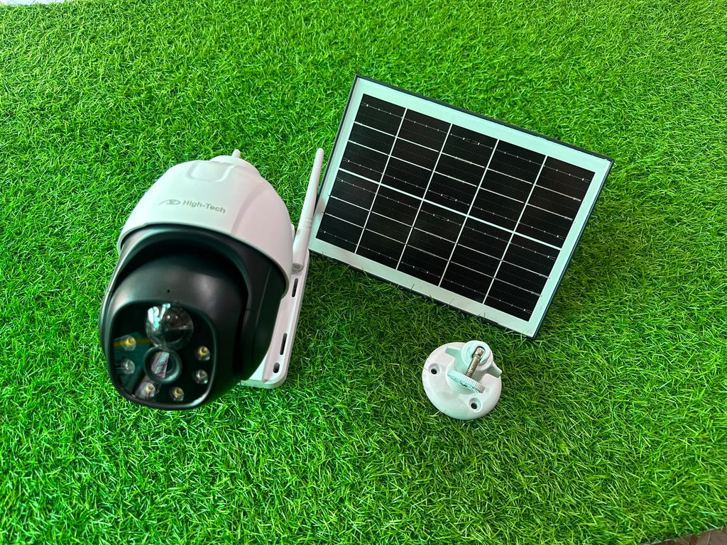 Solar Powered WiFi PTZ Security Camera – Outdoor Wireless CCTV with Night Vision & Motion Detection