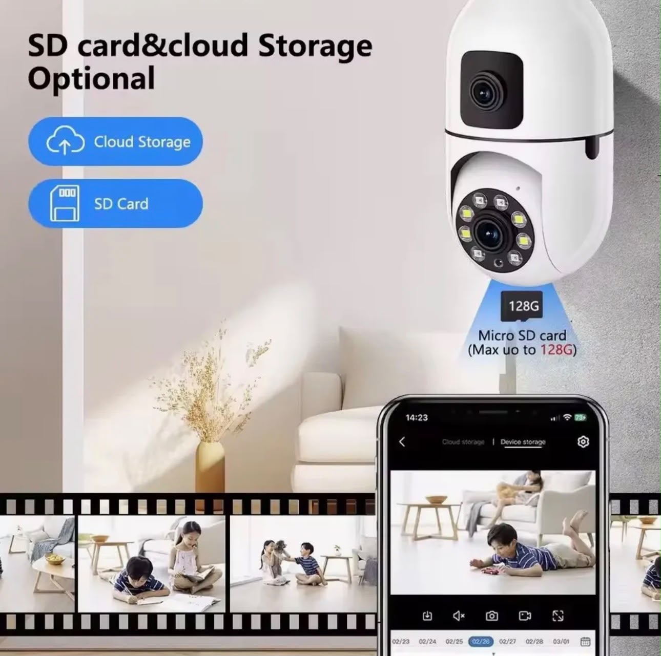SpeedX SP-E28-2 V380 Pro Smart WiFi Security Camera