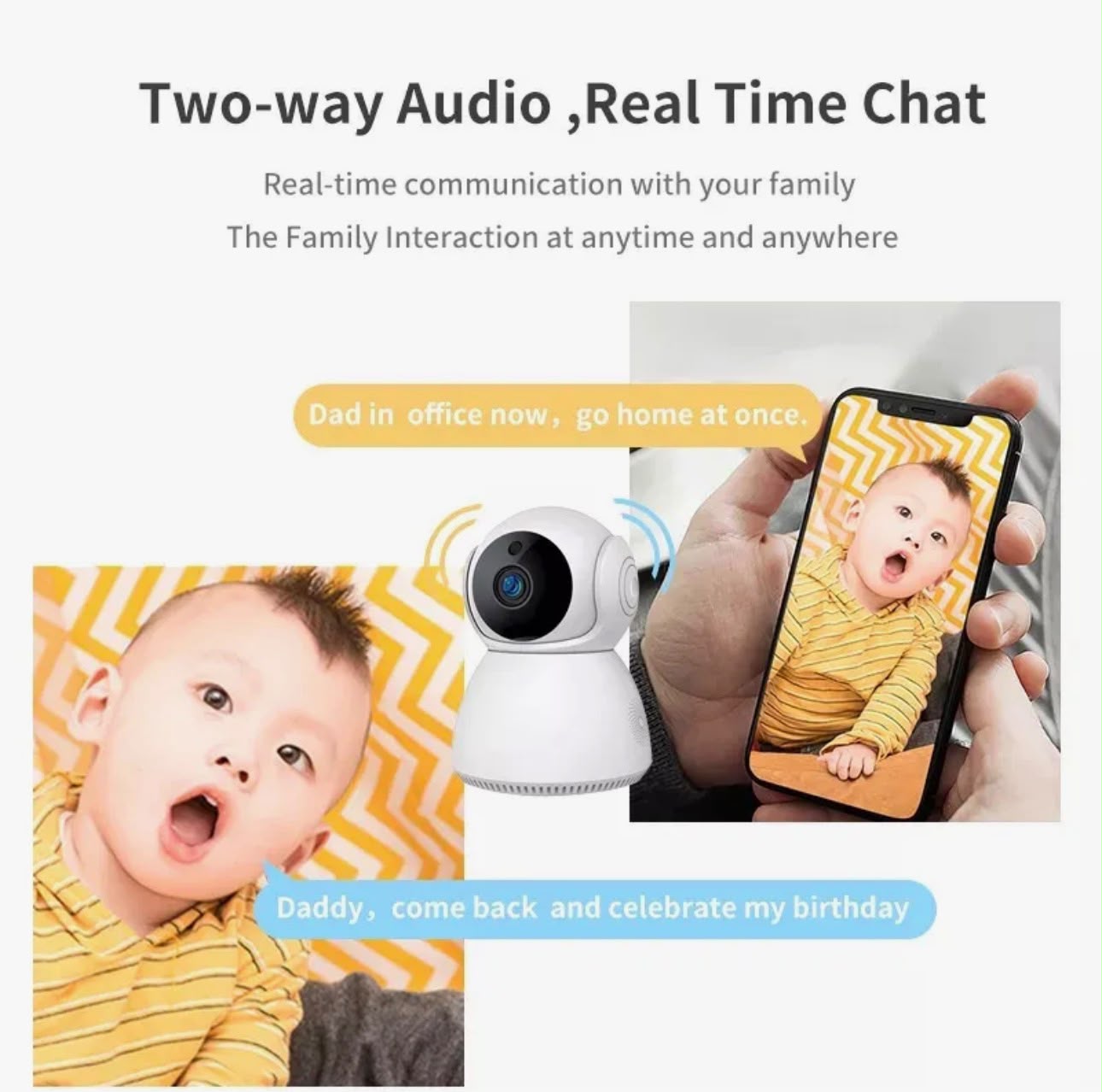 V380 Pro WiFi IP 1MP Snowman Camera Surveillance Home Security 720P Wireless Ptz Auto Tracking IR Night Vision Baby Monitor