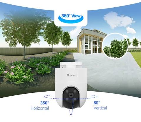 EZVIZ H8C 2K Pan & Tilt Smart WiFi Outdoor Security Camera